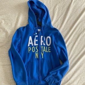 AEROpostale Hoodie NY Blue Sweatshirt Medium